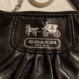 Coach leather coin purse with key chain. Bundle 2 or more for 30% off.